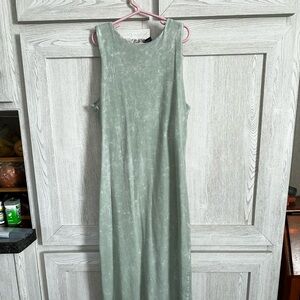 Green/blue tight fitting dress